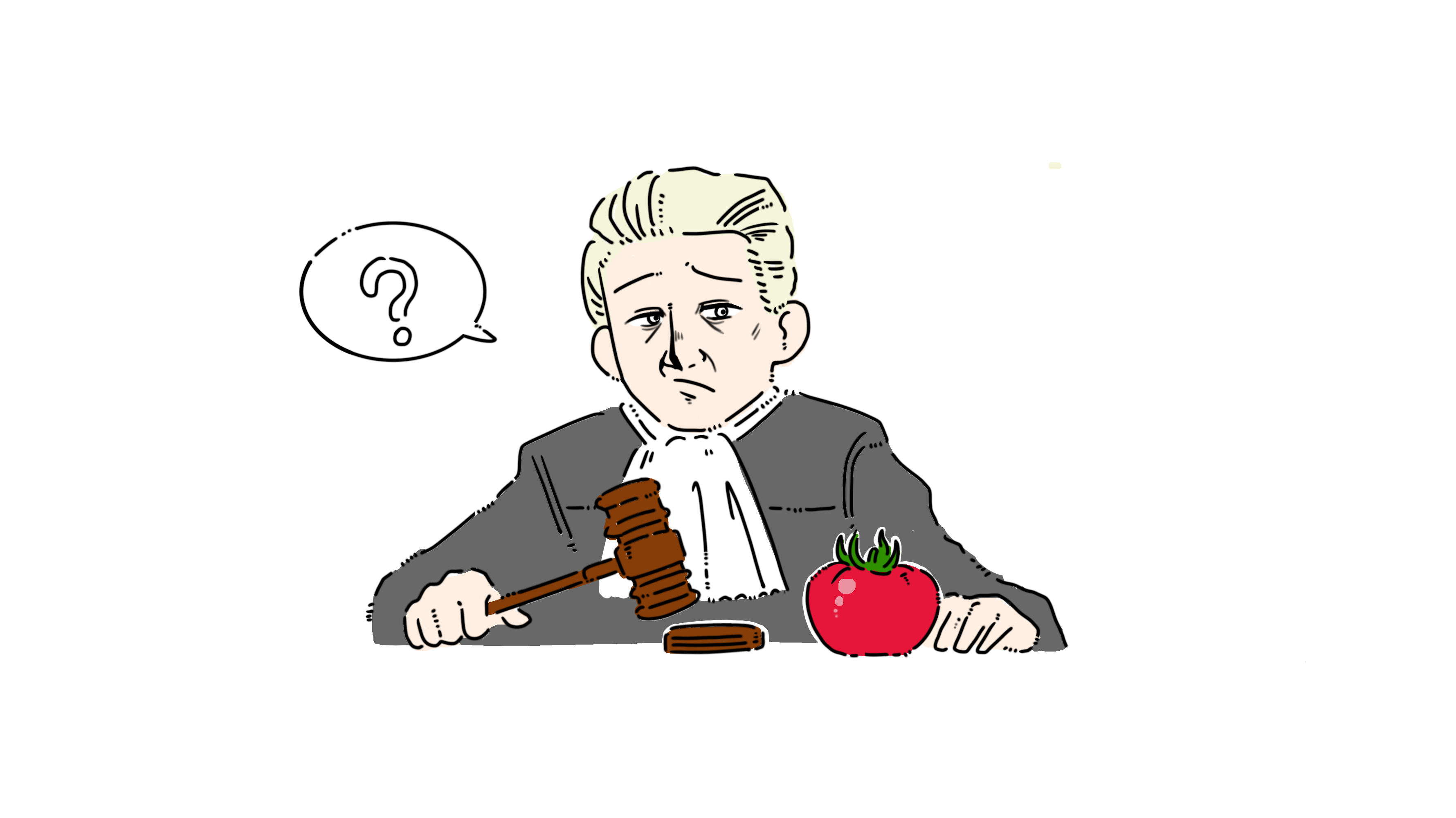 イラスト：トマトの裁判