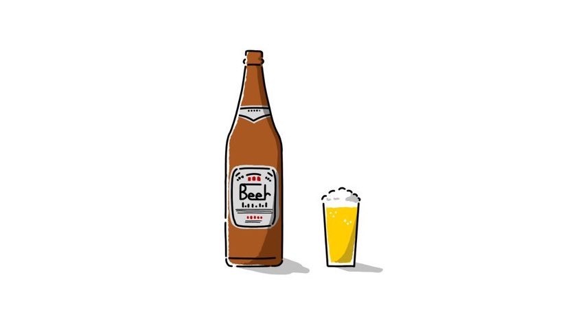 イラスト：ビール